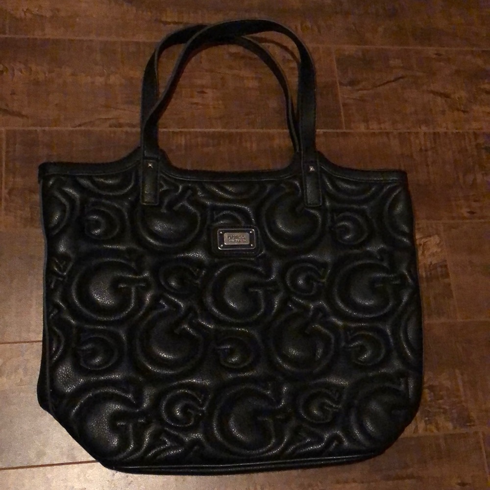 Black Guess Tote Bag